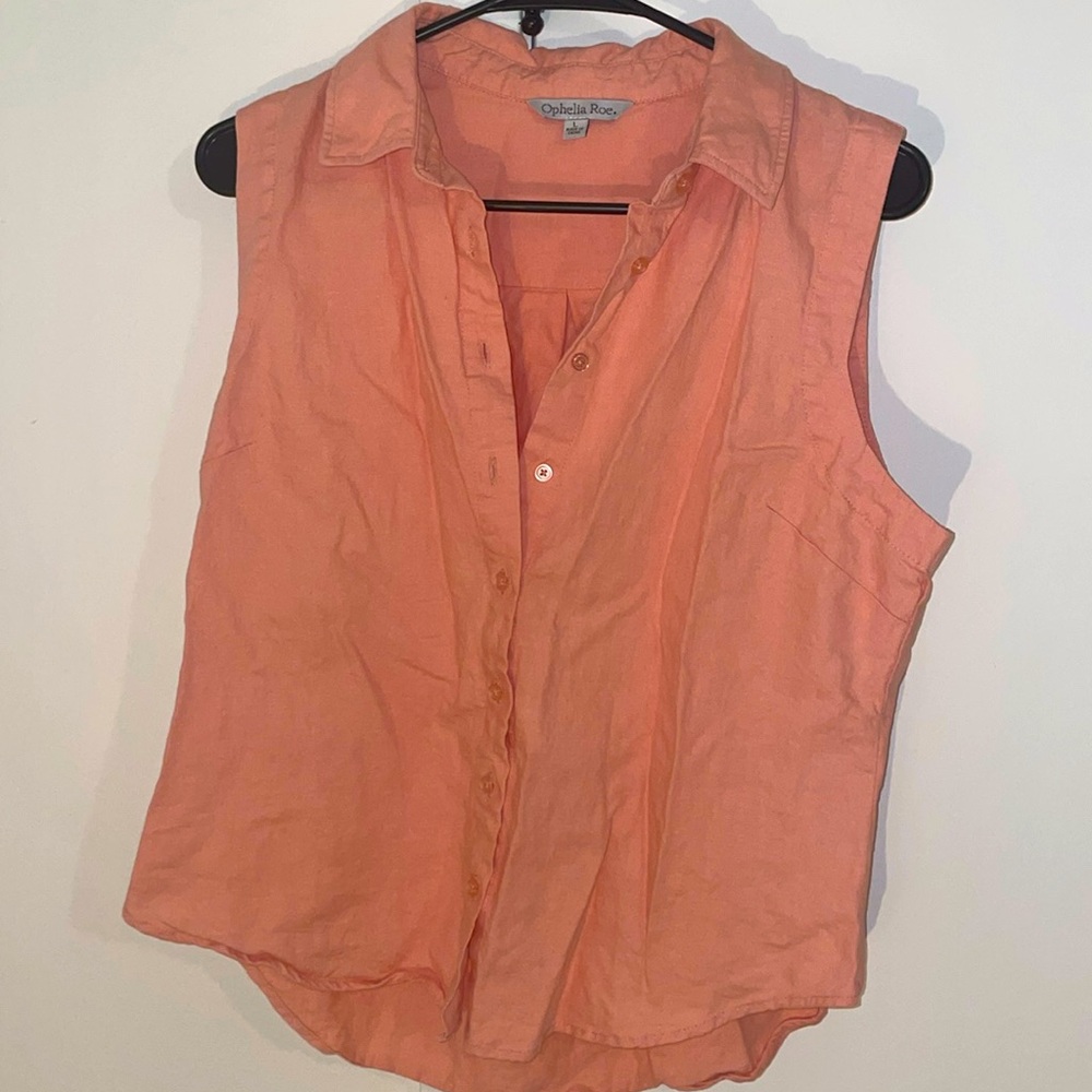 Ophelia Roe Button Up tank top large